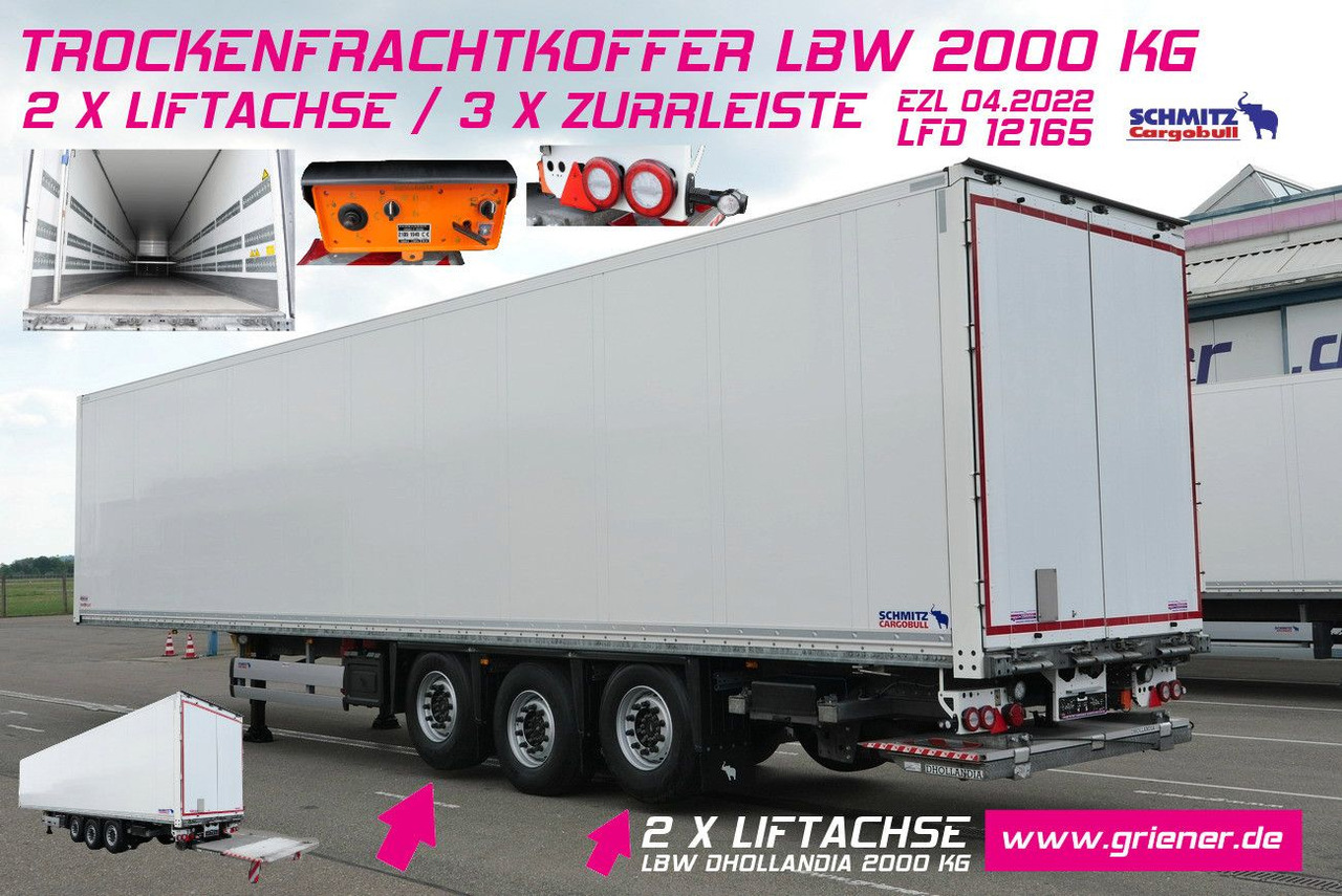Schmitz Cargobull SKO 24/3 x ZURR/2 x LIFT /LBW 2000 kg / 2,70 - Skříňový návěs: obrázek 1 Schmitz Cargobull SKO 24/3 x ZURR/2 x LIFT /LBW 2000 kg / 2,70 - Skříňový návěs: obrázek 1