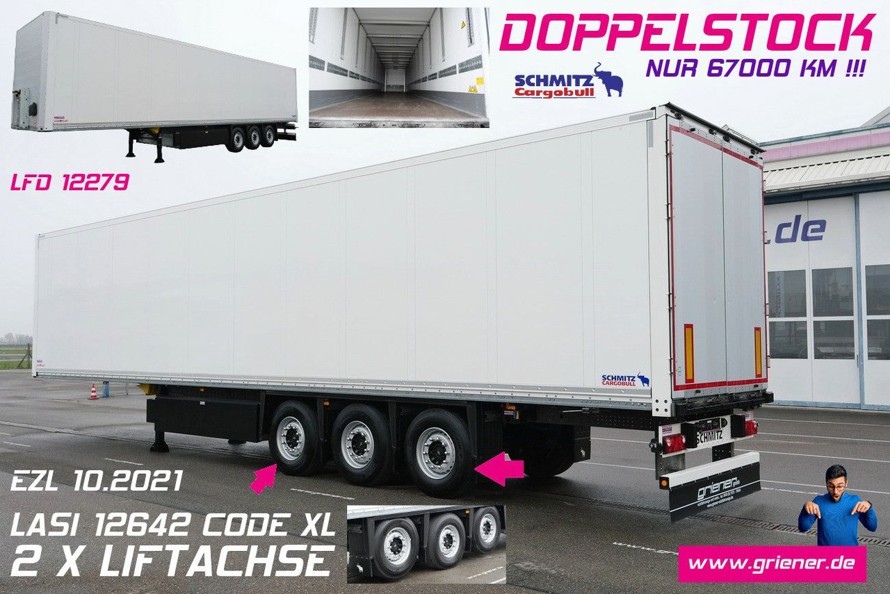 Schmitz Cargobull SKO 24/DOPPELSTOCK / 2,70/ 2 x LIFT nur 67000 km - Skříňový návěs: obrázek 1 Schmitz Cargobull SKO 24/DOPPELSTOCK / 2,70/ 2 x LIFT nur 67000 km - Skříňový návěs: obrázek 1