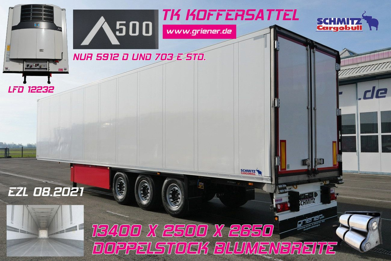 Schmitz Cargobull SKO 24/DOPPELSTOCK BLUMEN TK A500 DRP FP 45 - Chladírenský návěs: obrázek 1 Schmitz Cargobull SKO 24/DOPPELSTOCK BLUMEN TK A500 DRP FP 45 - Chladírenský návěs: obrázek 1