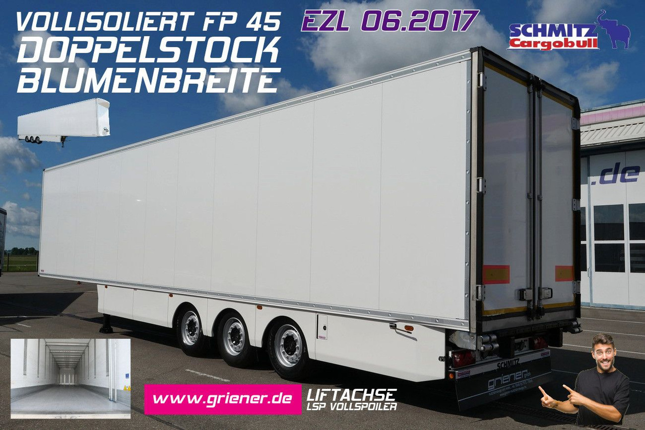 Schmitz Cargobull SKO 24/ISOLIERT fp 45/BLUMENBREITE /DOPPELSTOCK - Skříňový návěs: obrázek 1 Schmitz Cargobull SKO 24/ISOLIERT fp 45/BLUMENBREITE /DOPPELSTOCK - Skříňový návěs: obrázek 1