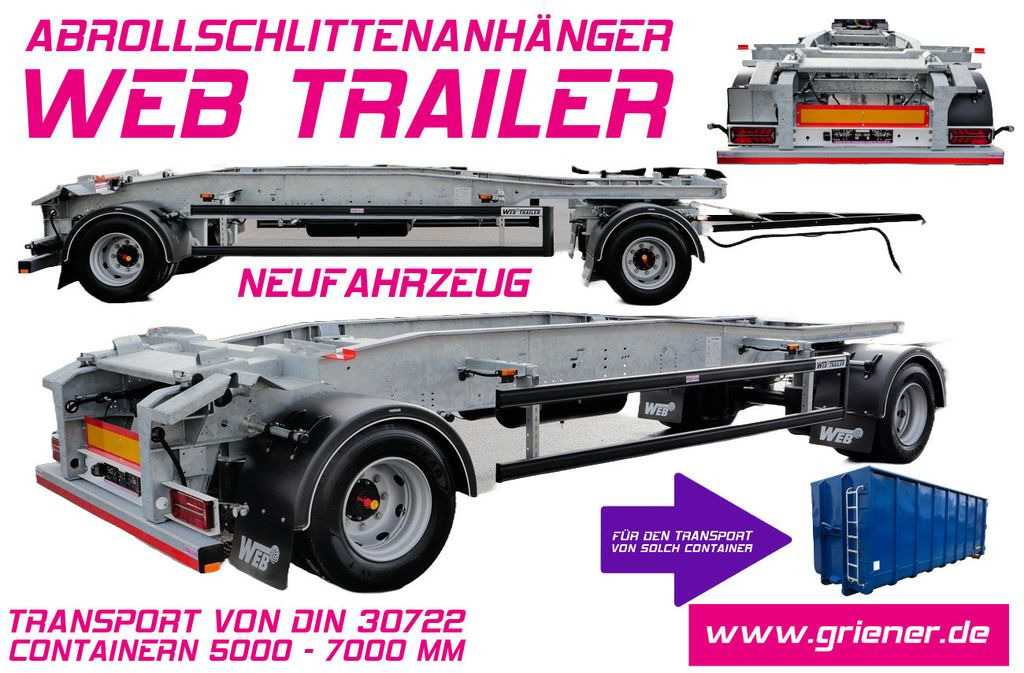 Web-Trailer ARA 18/ DIN 30722 / 5000 - 7000 mm/19,5 VERZINKT  - Hákový/ Ramenový nosič přívěs: obrázek 1 Web-Trailer ARA 18/ DIN 30722 / 5000 - 7000 mm/19,5 VERZINKT  - Hákový/ Ramenový nosič přívěs: obrázek 1