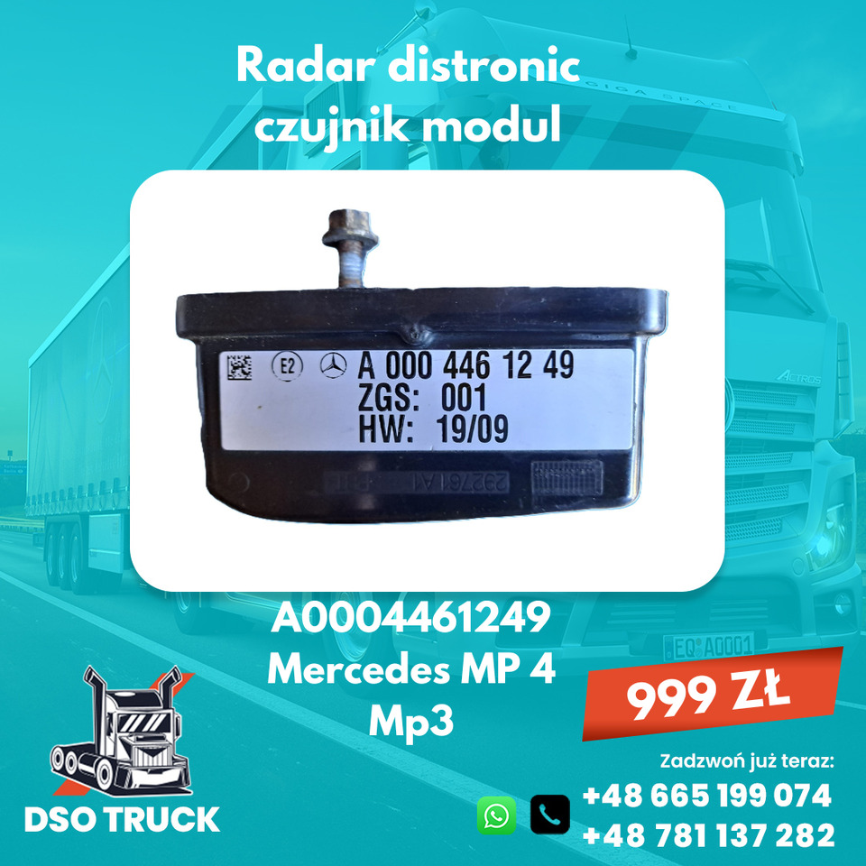 Radar Sensor distronik czujnik MERCEDES Actros Antos Arocs - Náhradní díly: obrázek 3 Radar Sensor distronik czujnik MERCEDES Actros Antos Arocs - Náhradní díly: obrázek 3
