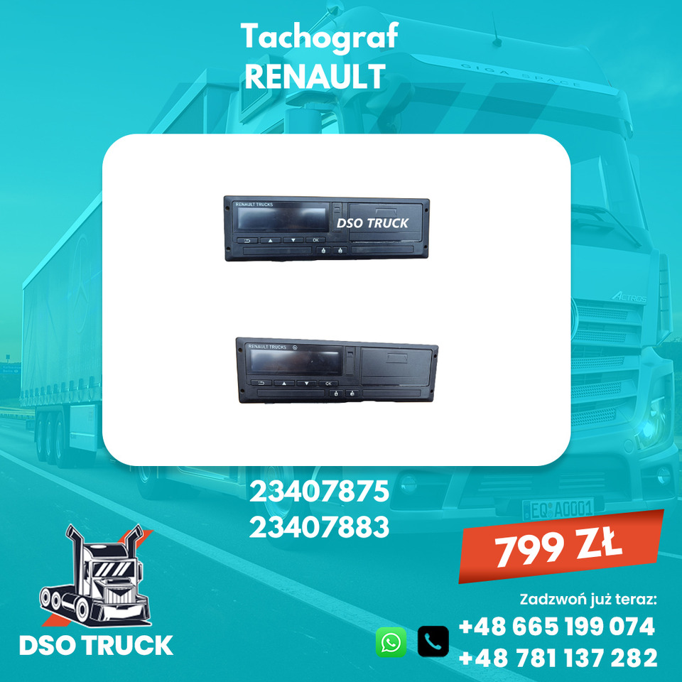 Tachograf 23407875 23407883 Renault - Náhradní díly: obrázek 1 Tachograf 23407875 23407883 Renault - Náhradní díly: obrázek 1