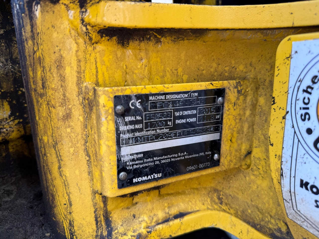 Mini rýpadlo Komatsu PC 14R HS: obrázek 15
