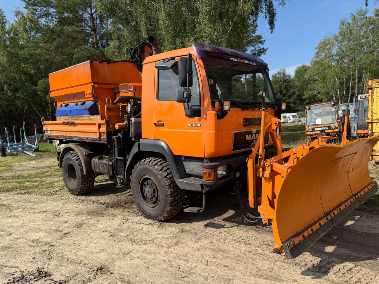 MAN 10.224 Atlas Kran Salzstreuer 4X4 - Sklápěč, Auto s hydraulickou rukou: obrázek 3 MAN 10.224 Atlas Kran Salzstreuer 4X4 - Sklápěč, Auto s hydraulickou rukou: obrázek 3