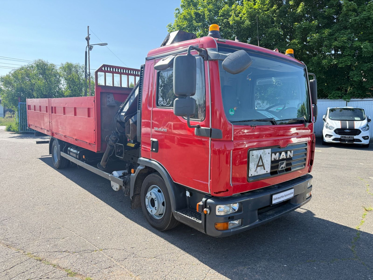 MAN TGL 12.210 mit Kran - Nákladní automobil valníkový/ Plošinový, Auto s hydraulickou rukou: obrázek 2 MAN TGL 12.210 mit Kran - Nákladní automobil valníkový/ Plošinový, Auto s hydraulickou rukou: obrázek 2