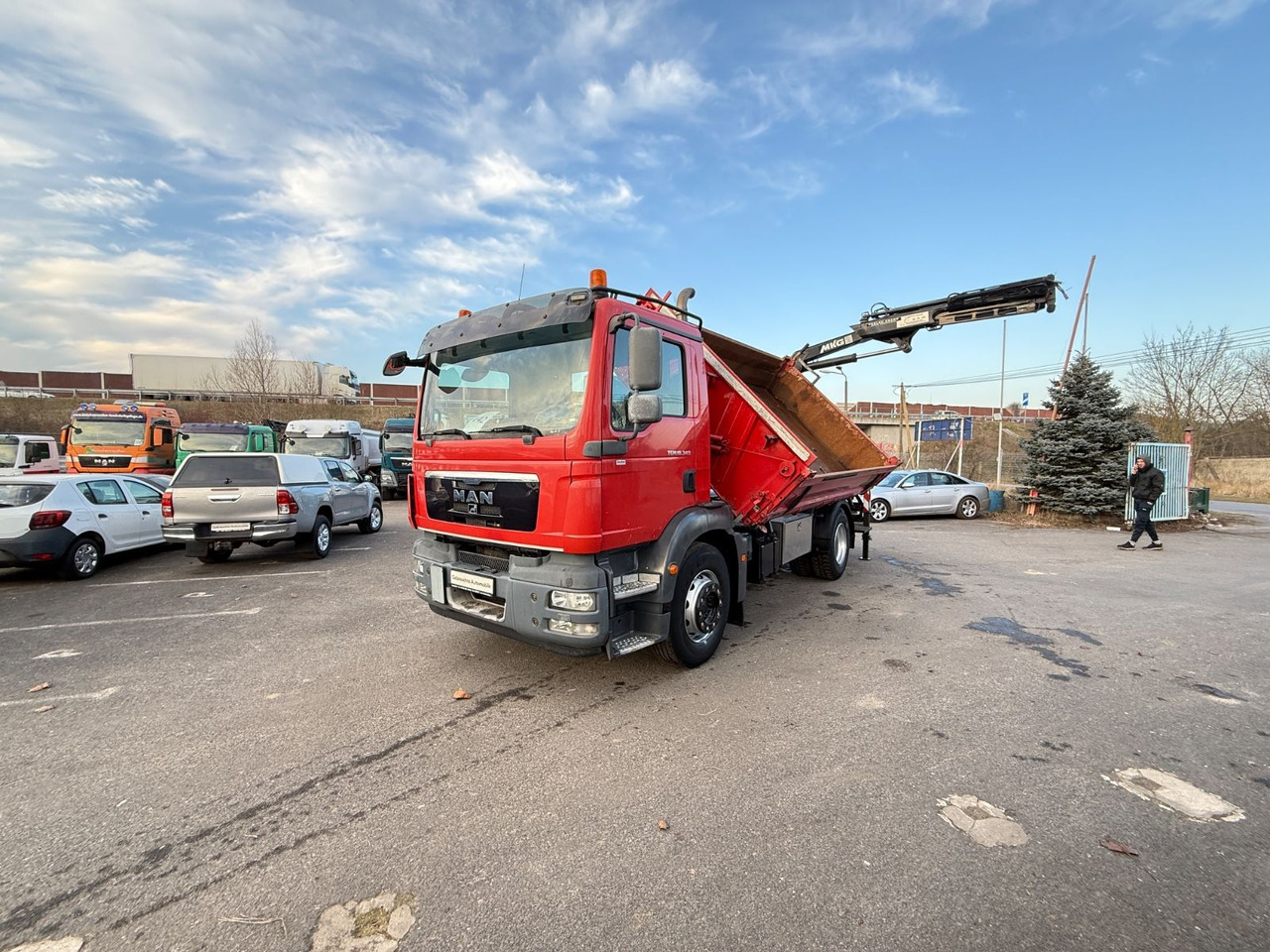 MAN TGM 18.340 Kipper mit Kran - Sklápěč, Auto s hydraulickou rukou: obrázek 2 MAN TGM 18.340 Kipper mit Kran - Sklápěč, Auto s hydraulickou rukou: obrázek 2