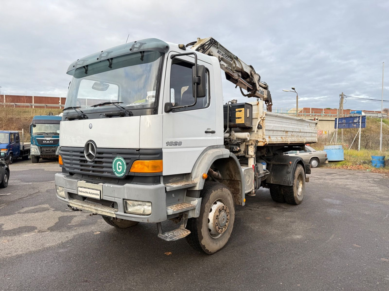 Mercedes-Benz Atego 1828 4x4 Kipper-Kran Atlas - Sklápěč, Auto s hydraulickou rukou: obrázek 4 Mercedes-Benz Atego 1828 4x4 Kipper-Kran Atlas - Sklápěč, Auto s hydraulickou rukou: obrázek 4