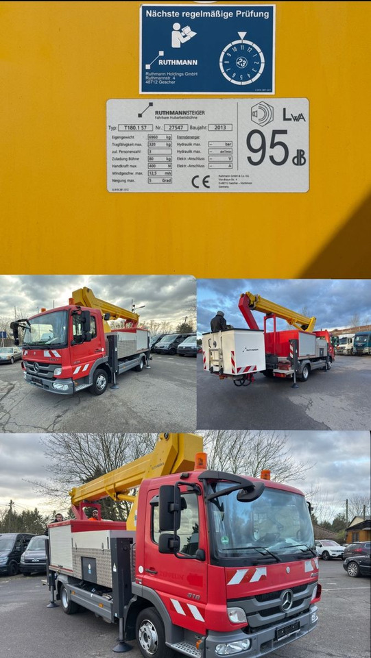 Autoplošina Mercedes-Benz Atego 816 2 4-Zyl. 4x2 Hebebühne: obrázek 13
