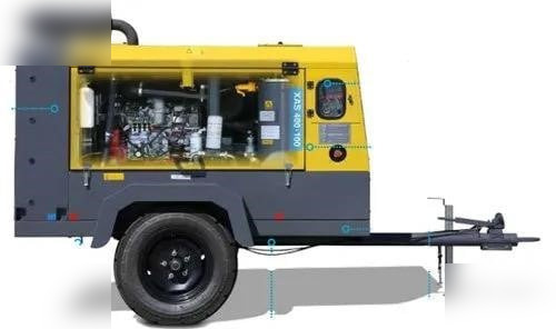 ATLAS COPCO 300 CFM - Mobilní kompresor: obrázek 4 ATLAS COPCO 300 CFM - Mobilní kompresor: obrázek 4