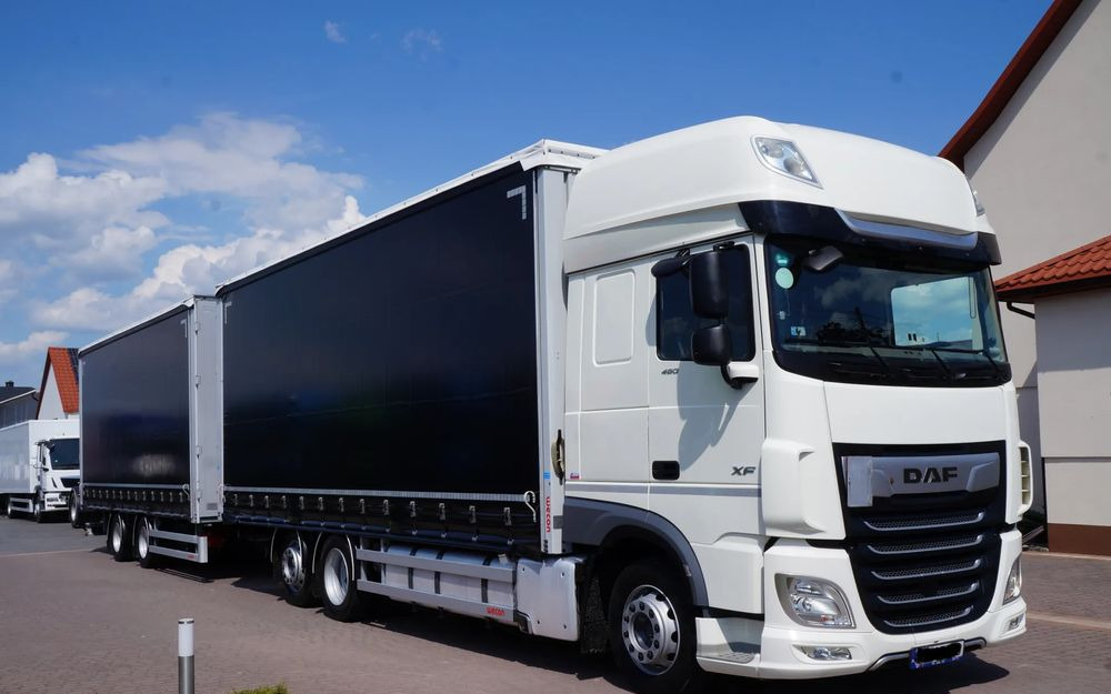 DAF XF 480 EURO 6 ZESTAW TANDEM PRZEJAZDOWY 120 M3 7,7 M + 7,7 M WECON - Plachtový nákladní auto: obrázek 1 DAF XF 480 EURO 6 ZESTAW TANDEM PRZEJAZDOWY 120 M3 7,7 M + 7,7 M WECON - Plachtový nákladní auto: obrázek 1