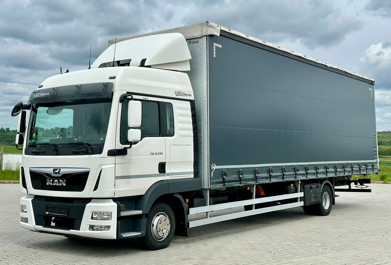 MAN TGL 12.250 / FIRANKA / 23 EUROPALETY / 9.5 M DŁUGOŚCI / NISKI PRZEBIEG / SYPIALKA / 2020 ROK - Plachtový nákladní auto: obrázek 2 MAN TGL 12.250 / FIRANKA / 23 EUROPALETY / 9.5 M DŁUGOŚCI / NISKI PRZEBIEG / SYPIALKA / 2020 ROK - Plachtový nákladní auto: obrázek 2