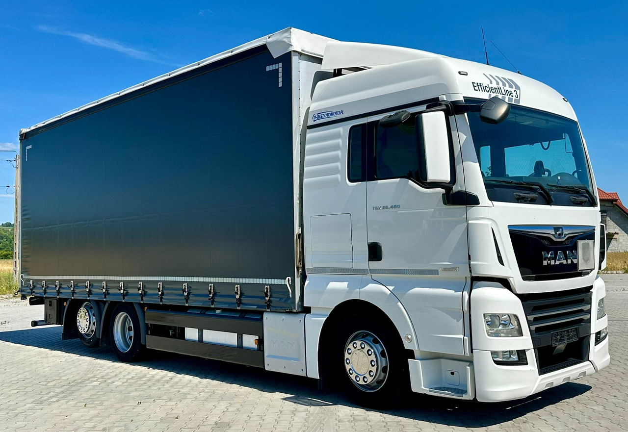 MAN TGX 26.460 / FIRANKA / 19 EUROPALET / 7.75 M / 6X2 / OŚ PODNOSZONA / AU - Plachtový nákladní auto: obrázek 1 MAN TGX 26.460 / FIRANKA / 19 EUROPALET / 7.75 M / 6X2 / OŚ PODNOSZONA / AU - Plachtový nákladní auto: obrázek 1