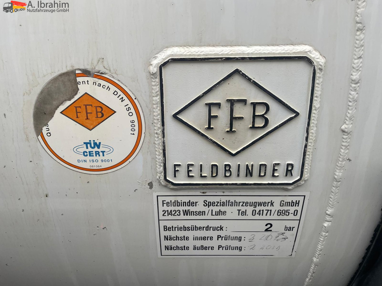 Feldbinder KIP 38.3 Kippsilo 38 cbm Trommelbremse, Liftachse - Silo cisterna: obrázek 2 Feldbinder KIP 38.3 Kippsilo 38 cbm Trommelbremse, Liftachse - Silo cisterna: obrázek 2