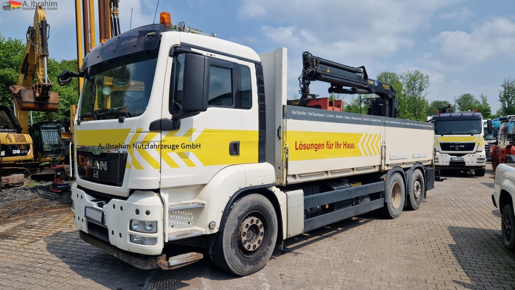 MAN TGS 26.400 PK 15001 Performance Zustand gut, Aufsitzkran - Auto s hydraulickou rukou, Nákladní automobil valníkový/ Plošinový: obrázek 1 MAN TGS 26.400 PK 15001 Performance Zustand gut, Aufsitzkran - Auto s hydraulickou rukou, Nákladní automobil valníkový/ Plošinový: obrázek 1