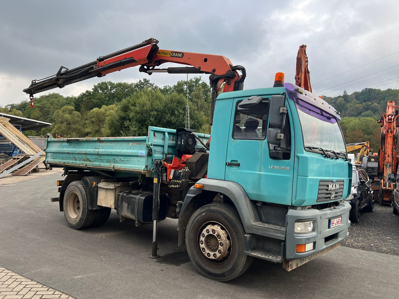MAN 18.250 Palfinger 11502 - Sklápěč, Auto s hydraulickou rukou: obrázek 2 MAN 18.250 Palfinger 11502 - Sklápěč, Auto s hydraulickou rukou: obrázek 2