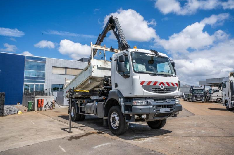 Renault KERAX 370 DXI + TRI BENNE+HIAB 16t/m + 2 EXT - Sklápěč, Auto s hydraulickou rukou: obrázek 2 Renault KERAX 370 DXI + TRI BENNE+HIAB 16t/m + 2 EXT - Sklápěč, Auto s hydraulickou rukou: obrázek 2