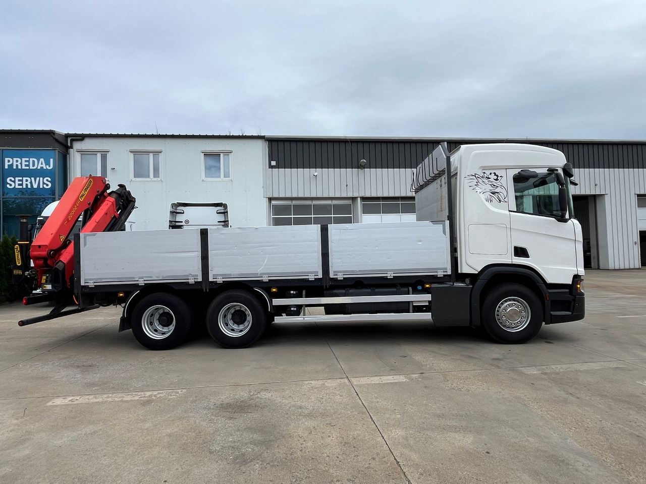 Nákladní automobil valníkový/ Plošinový, Auto s hydraulickou rukou SCANIA R450,  2018, PALFINGER PK 22002 +RC: obrázek 9