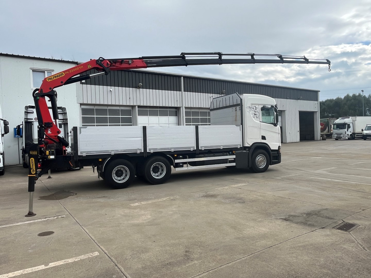 Nákladní automobil valníkový/ Plošinový, Auto s hydraulickou rukou SCANIA R450,  2018, PALFINGER PK 22002 +RC: obrázek 11