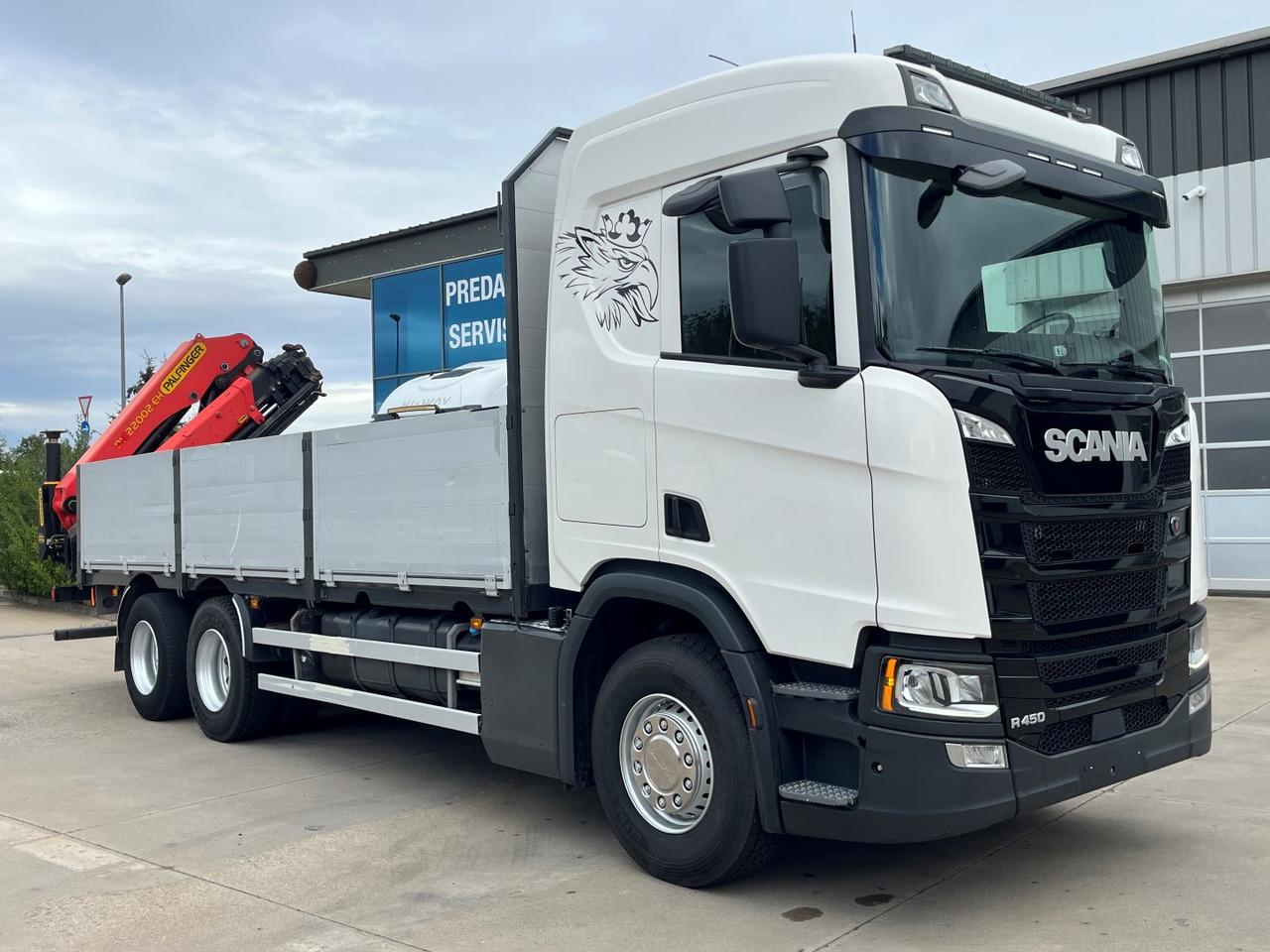 Nákladní automobil valníkový/ Plošinový, Auto s hydraulickou rukou SCANIA R450,  2018, PALFINGER PK 22002 +RC: obrázek 10