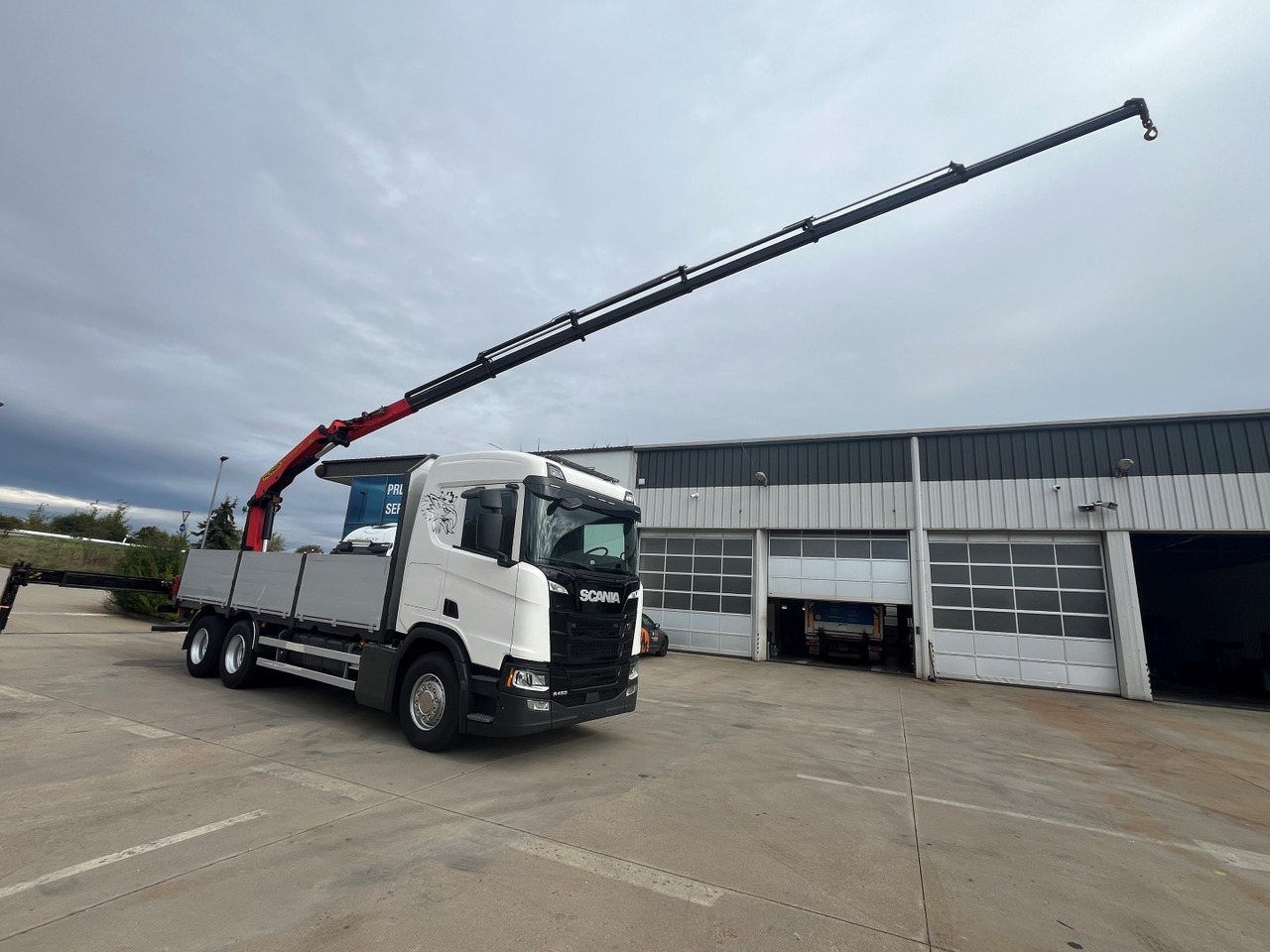 Nákladní automobil valníkový/ Plošinový, Auto s hydraulickou rukou SCANIA R450,  2018, PALFINGER PK 22002 +RC: obrázek 12