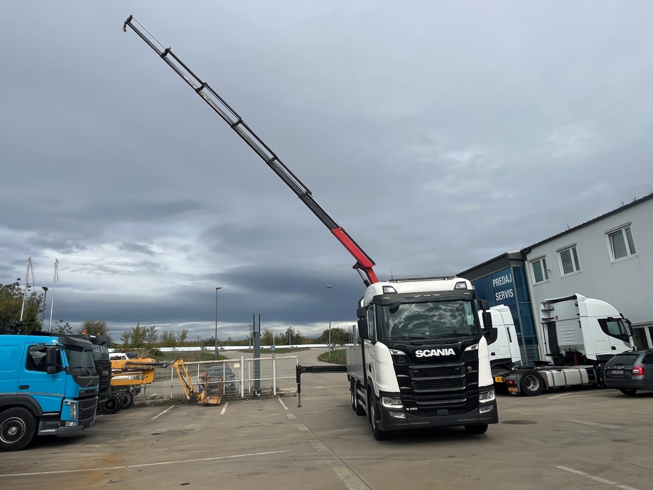 Nákladní automobil valníkový/ Plošinový, Auto s hydraulickou rukou SCANIA R450,  2018, PALFINGER PK 22002 +RC: obrázek 14