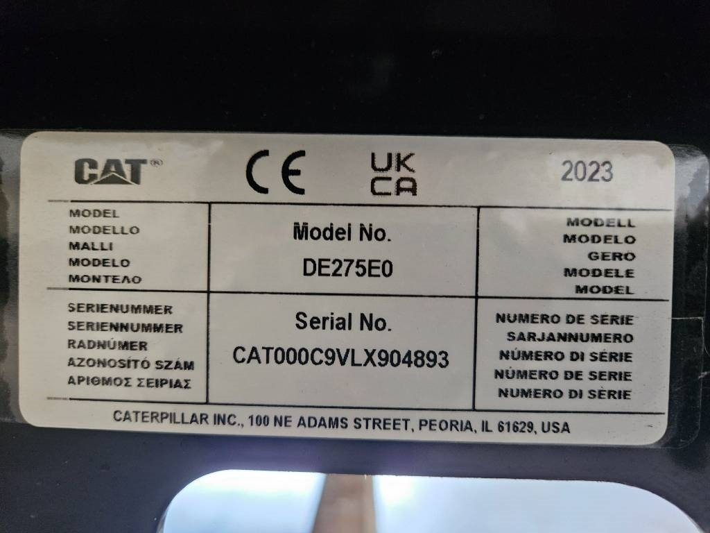 Nový Elektrický generátor CAT DE275E0 - C9 - 275 kVA Generator - DPX-18020: obrázek 14