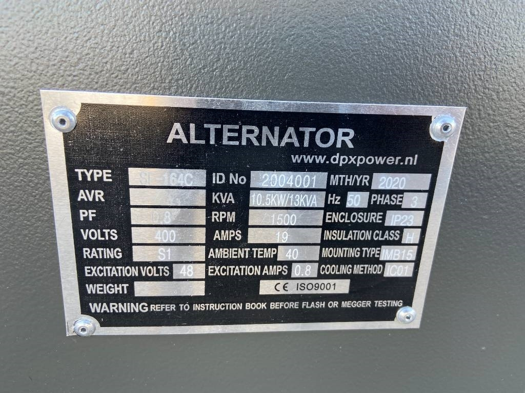 DPX SF-164C - 13 kVA Alternator - DPX-33801 - Elektrický generátor: obrázek 4 DPX SF-164C - 13 kVA Alternator - DPX-33801 - Elektrický generátor: obrázek 4