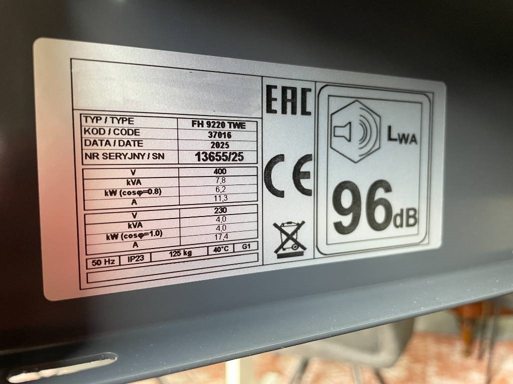 Honda FH9220TWE - 8.7 kVA generator - DPX-17965  - Elektrický generátor: obrázek 5 Honda FH9220TWE - 8.7 kVA generator - DPX-17965  - Elektrický generátor: obrázek 5