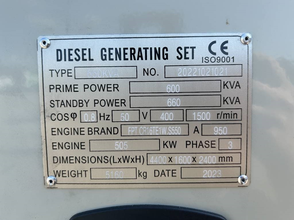 Iveco 16TE1W - 660 kVA Generator - DPX-19798 - Elektrický generátor: obrázek 4 Iveco 16TE1W - 660 kVA Generator - DPX-19798 - Elektrický generátor: obrázek 4