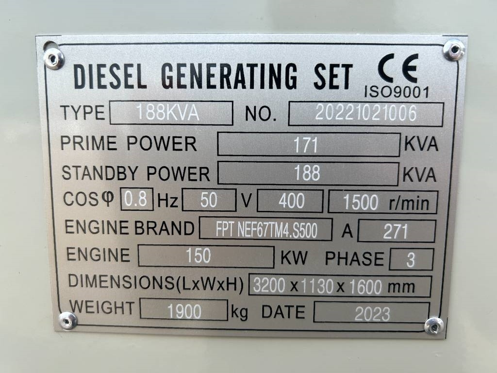 Iveco NEF67TM4 - 188 kVA Generator - DPX-19793 - Elektrický generátor: obrázek 4 Iveco NEF67TM4 - 188 kVA Generator - DPX-19793 - Elektrický generátor: obrázek 4
