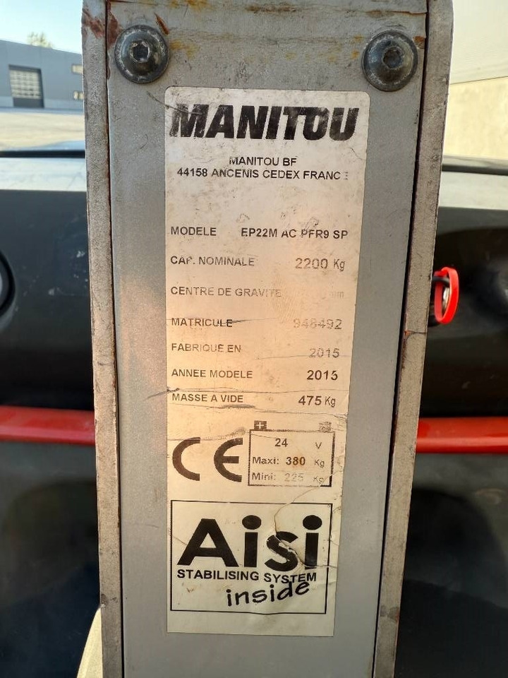Manitou EP22M AC PFR9 SP  leasing Manitou EP22M AC PFR9 SP: obrázek 9