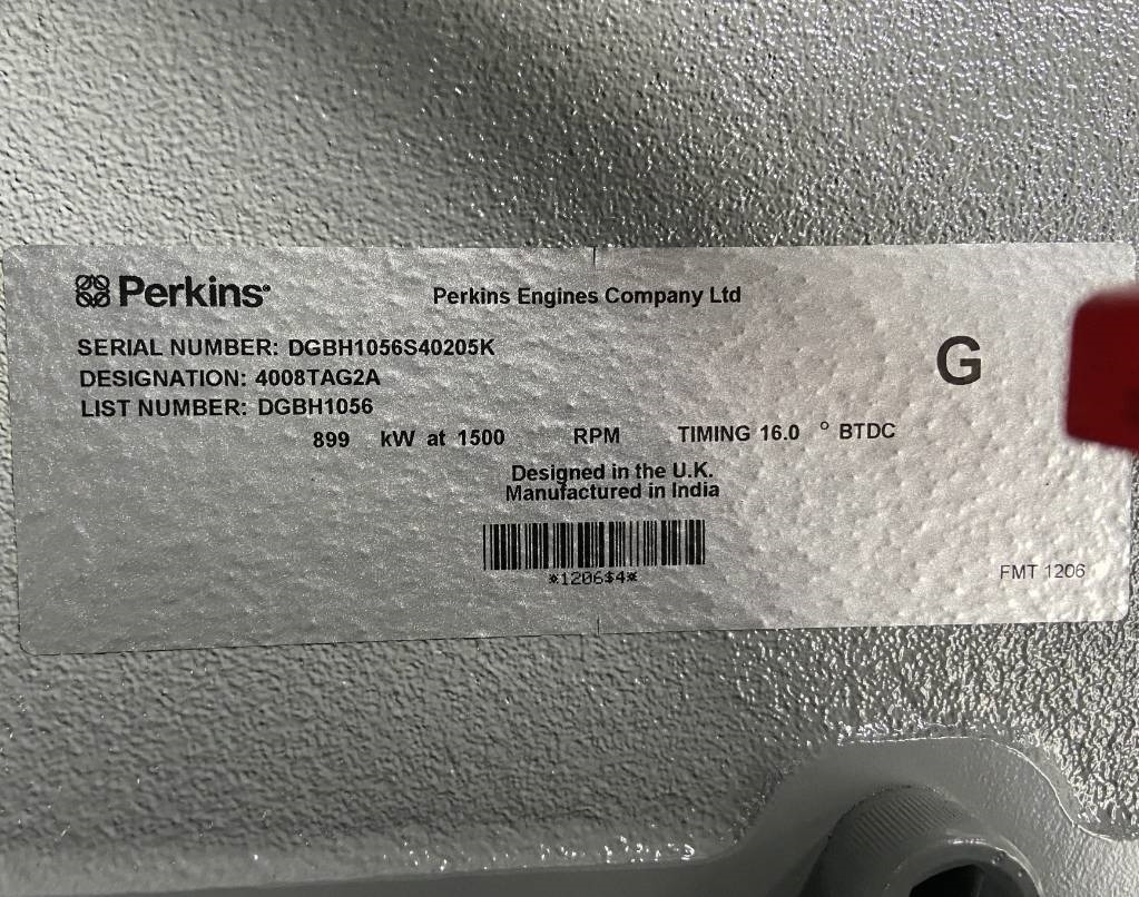 Nový Elektrický generátor Perkins 4008TAG2A - 1100 kVA Generator - DPX-19820: obrázek 9