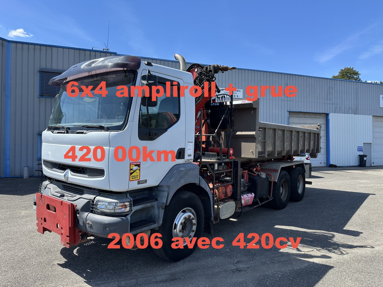 RENAULT KERAX 420DCI - Hákový nosič kontejnerů, Auto s hydraulickou rukou: obrázek 1 RENAULT KERAX 420DCI - Hákový nosič kontejnerů, Auto s hydraulickou rukou: obrázek 1