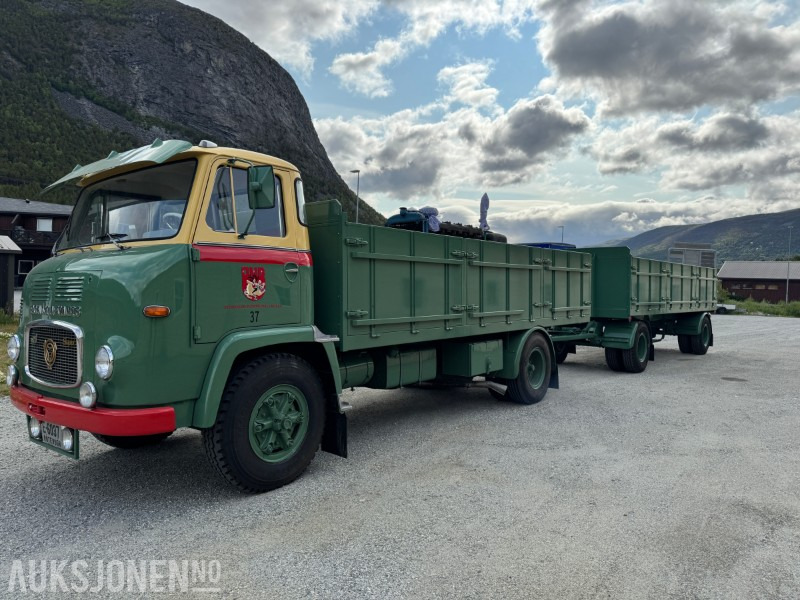 1966 Scania LBS 76 komplett sett med bil og henger selges fra bilmuseum. - Nákladní automobil valníkový/ Plošinový: obrázek 1 1966 Scania LBS 76 komplett sett med bil og henger selges fra bilmuseum. - Nákladní automobil valníkový/ Plošinový: obrázek 1