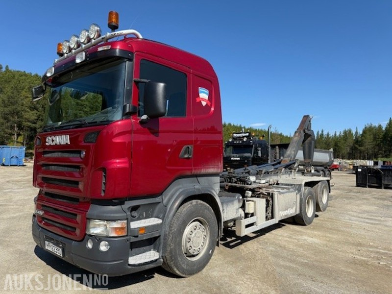 2004 Scania R-serie krokbil med multilift hlz26m krok - Hákový nosič kontejnerů: obrázek 1 2004 Scania R-serie krokbil med multilift hlz26m krok - Hákový nosič kontejnerů: obrázek 1