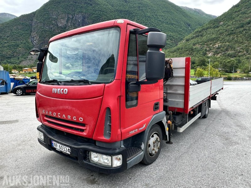 2008 Iveco ML 75E18 Planbil m/HC 50 kran, 273462km - Nákladní automobil valníkový/ Plošinový: obrázek 1 2008 Iveco ML 75E18 Planbil m/HC 50 kran, 273462km - Nákladní automobil valníkový/ Plošinový: obrázek 1
