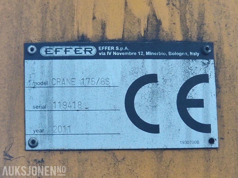 2011 Volvo FM460 6x2 med EFFER 175, 6 hydrauliske utskytt + 1 manuell, - Auto s hydraulickou rukou: obrázek 4 2011 Volvo FM460 6x2 med EFFER 175, 6 hydrauliske utskytt + 1 manuell, - Auto s hydraulickou rukou: obrázek 4