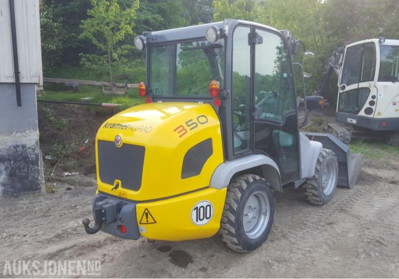 2012 KramerAllrad 350 Hjullaster - KUN 660 timer Mva-fri - Med original skuffe og pallegafler - Kolový nakladač: obrázek 4 2012 KramerAllrad 350 Hjullaster - KUN 660 timer Mva-fri - Med original skuffe og pallegafler - Kolový nakladač: obrázek 4