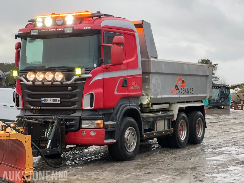 2012 Scania R 730 6x4 - Brøyterigget tippbil - Sklápěč: obrázek 1 2012 Scania R 730 6x4 - Brøyterigget tippbil - Sklápěč: obrázek 1