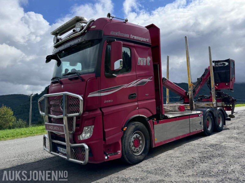 2014 Mercedes-Benz Actros 2663 - 6x4 - Tømmerbil med Palfinger Epsilon Tømmerkran med hytte - Navreduksjon - Lesovůz, Auto s hydraulickou rukou: obrázek 1 2014 Mercedes-Benz Actros 2663 - 6x4 - Tømmerbil med Palfinger Epsilon Tømmerkran med hytte - Navreduksjon - Lesovůz, Auto s hydraulickou rukou: obrázek 1