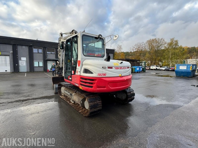 2015 Takeuchi TB290 beltegraver – tiltrotator, servicehistorikk, sentralsmøring og Webasto – godt utstyrt - Rýpadlo: obrázek 5 2015 Takeuchi TB290 beltegraver – tiltrotator, servicehistorikk, sentralsmøring og Webasto – godt utstyrt - Rýpadlo: obrázek 5