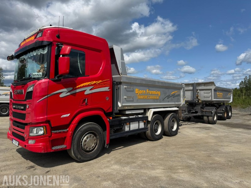 2018 Scania R580 GODT UTSTYRT TIPPBIL MED 3 AKSLET HENGER - Sklápěč: obrázek 1 2018 Scania R580 GODT UTSTYRT TIPPBIL MED 3 AKSLET HENGER - Sklápěč: obrázek 1
