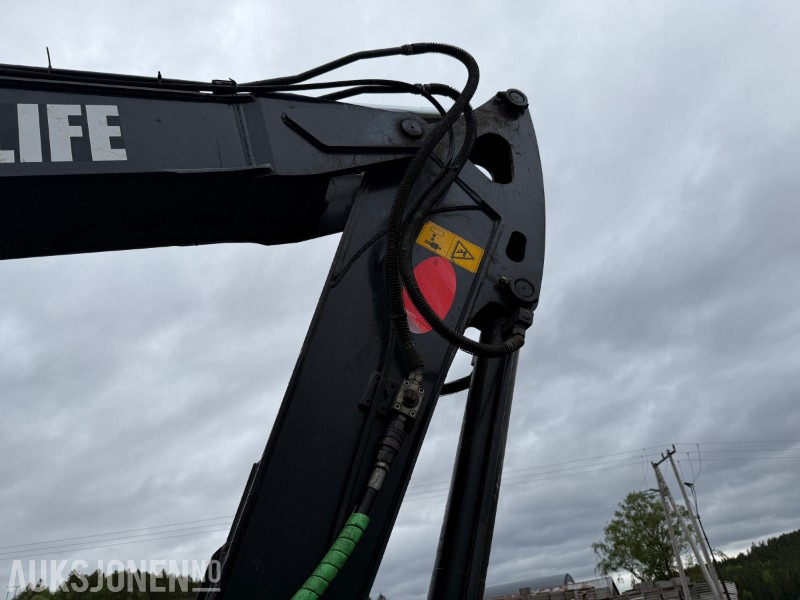 Rýpadlo 2019 Hardlife HE80 beltegraver med 882 timer! - Tiltrotator - 2 skuffer: obrázek 11