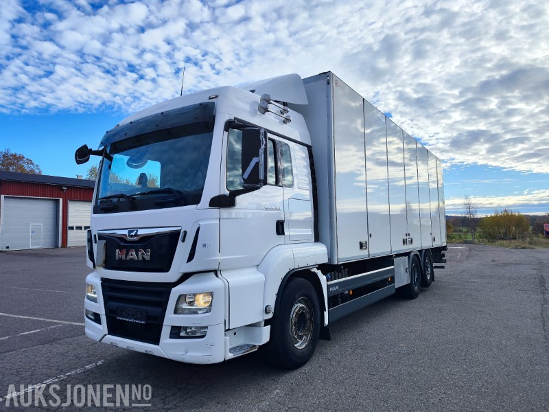 2019 MAN TGS 26.350 • Skapbil med sideåpning og Zepro lift • Euro 6 • 5500 mm akselavstand - Skříňový nákladní auto: obrázek 2 2019 MAN TGS 26.350 • Skapbil med sideåpning og Zepro lift • Euro 6 • 5500 mm akselavstand - Skříňový nákladní auto: obrázek 2