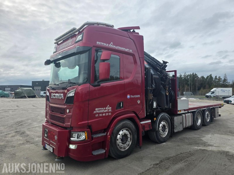 2019 Scania R-serie 580 kranbil / EURO 6 / Topp utstyrt / servicehistorikk / HIAB-kran 858, 80 Tm / Nylig EU - Auto s hydraulickou rukou: obrázek 2 2019 Scania R-serie 580 kranbil / EURO 6 / Topp utstyrt / servicehistorikk / HIAB-kran 858, 80 Tm / Nylig EU - Auto s hydraulickou rukou: obrázek 2