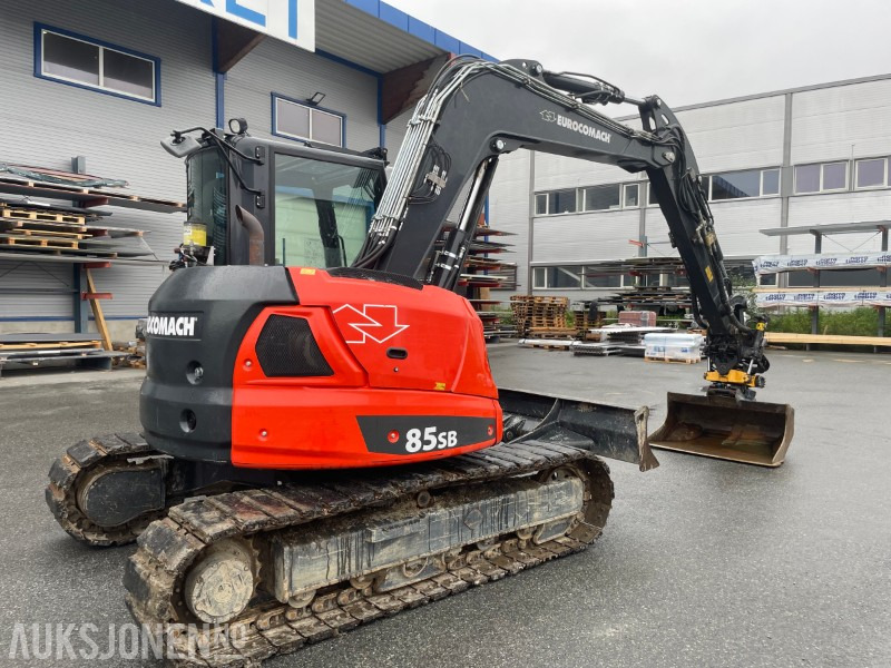 2022 Eurocomach 85SB. Engcon tilt, sentralsmøring, to skuffer, - Rýpadlo: obrázek 3 2022 Eurocomach 85SB. Engcon tilt, sentralsmøring, to skuffer, - Rýpadlo: obrázek 3