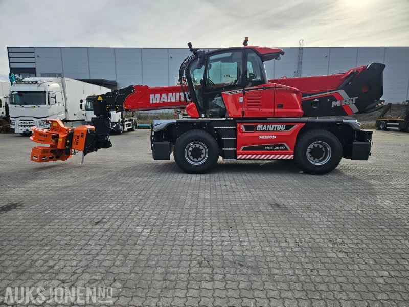 2025 NY - Manitou MRT 2660. Vinsj, Mannskapskurv, Beskjæringsklo/ sag , Gafler - Teleskopický manipulátor: obrázek 1 2025 NY - Manitou MRT 2660. Vinsj, Mannskapskurv, Beskjæringsklo/ sag , Gafler - Teleskopický manipulátor: obrázek 1