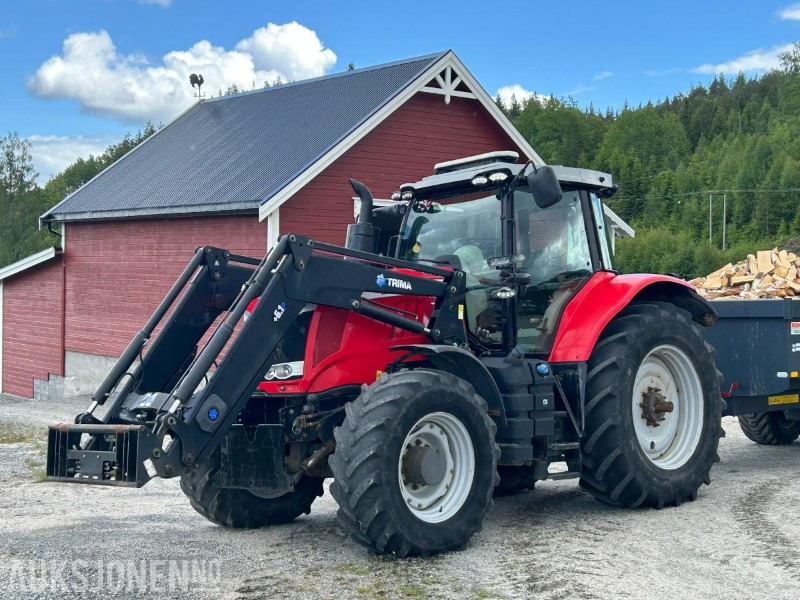 Massey Ferguson 7624 Dyna VT 50 km/t Frontlaster Brøyteplate - Traktor: obrázek 1 Massey Ferguson 7624 Dyna VT 50 km/t Frontlaster Brøyteplate - Traktor: obrázek 1