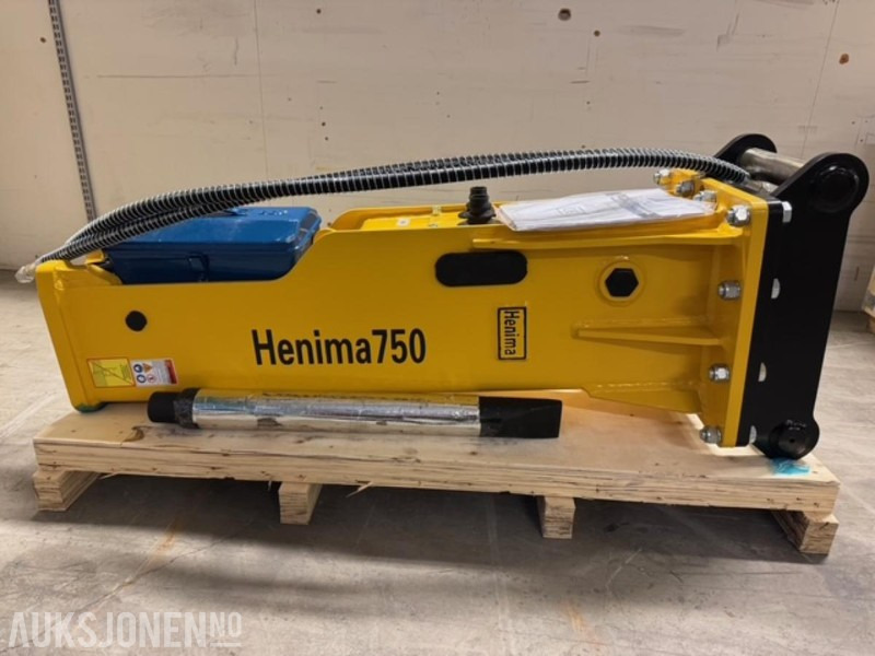NY HENIMA PIGGHAMMER TIL 6-9 TONNS GRAVEMASKIN S50 M/GARANTI - Hydraulické kladivo pro Stavební technika: obrázek 1 NY HENIMA PIGGHAMMER TIL 6-9 TONNS GRAVEMASKIN S50 M/GARANTI - Hydraulické kladivo pro Stavební technika: obrázek 1